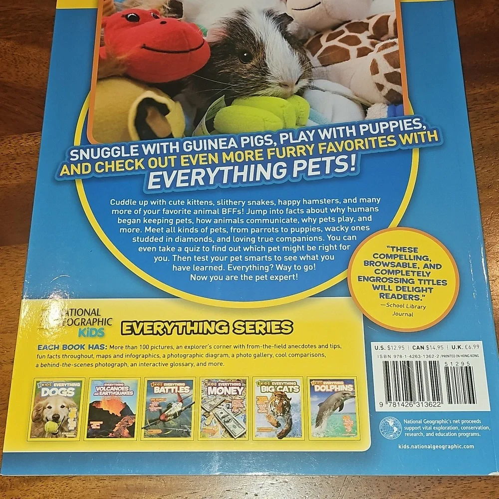 National Geographic Kids Everything Pets Book - Yellow Cover